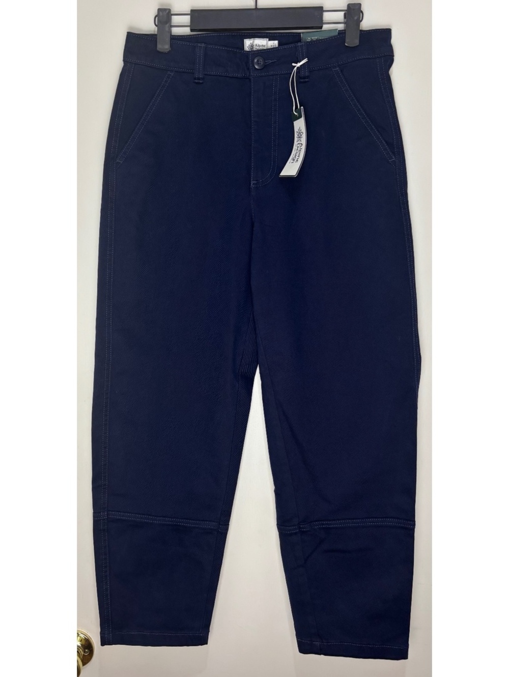 Alpine Design Women’s Barrel Pants Deep Navy High Rise Cropped Size 6 NWT